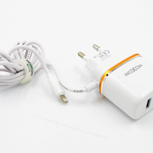 Moxom thuislader - Apple Lightning 2.4A - Wit
