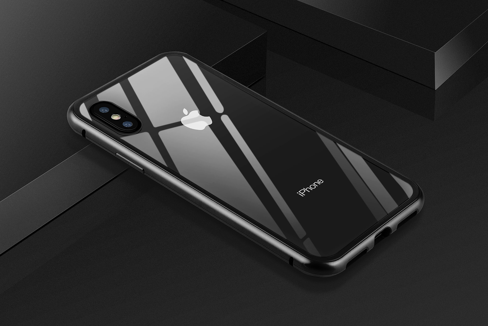 Back cover hoesje voor iPhone X-Xs - Zwart, foto 3 van 6