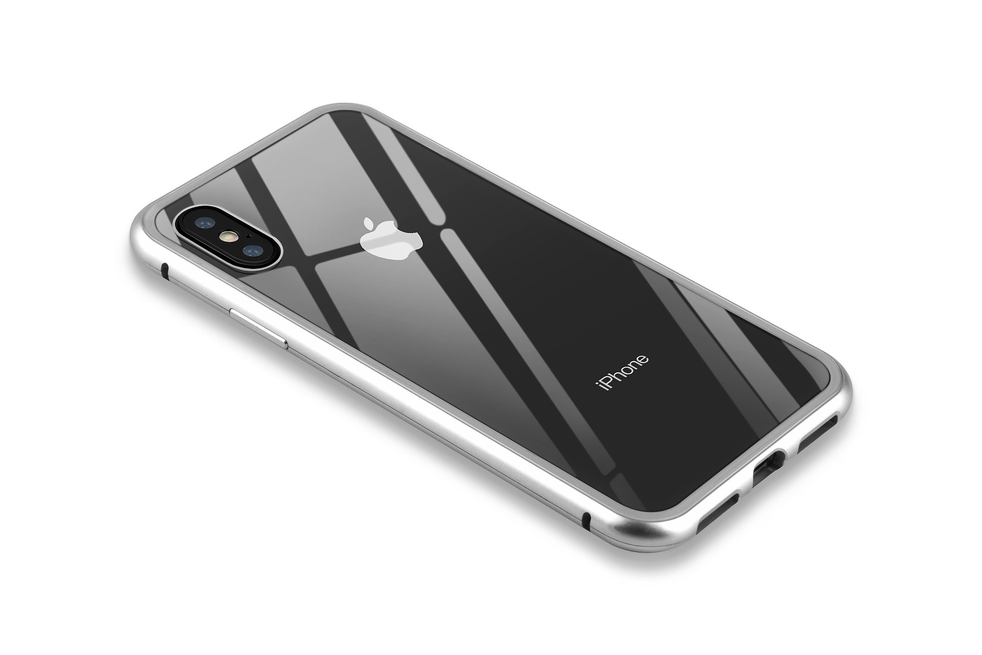 Backcover voor Apple iPhone X-Xs - Zilver, foto 4 van 6