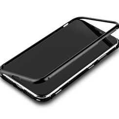 Apple iPhone XR zwart Backcover hoesje - Glas en metaal
