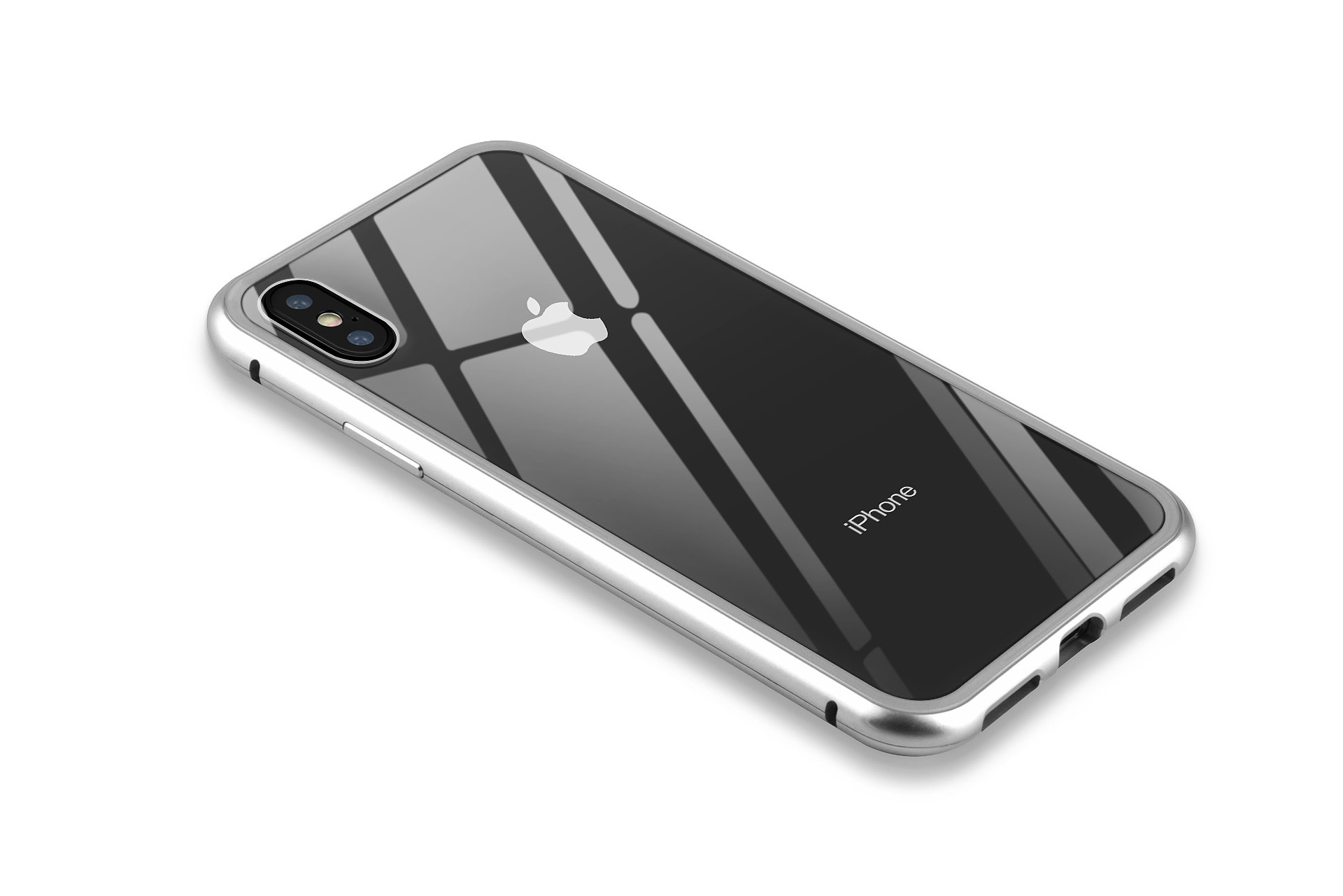 Backcover voor Apple iPhone Xs Max - Zilver, foto 5 van 6