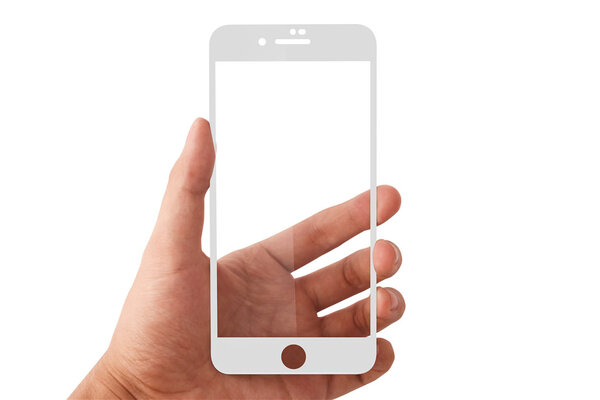 Screenprotector pour iPhone 7-8 Plus - Blanc Screenprotector pour iPhone 7-8 Plus - Blanc