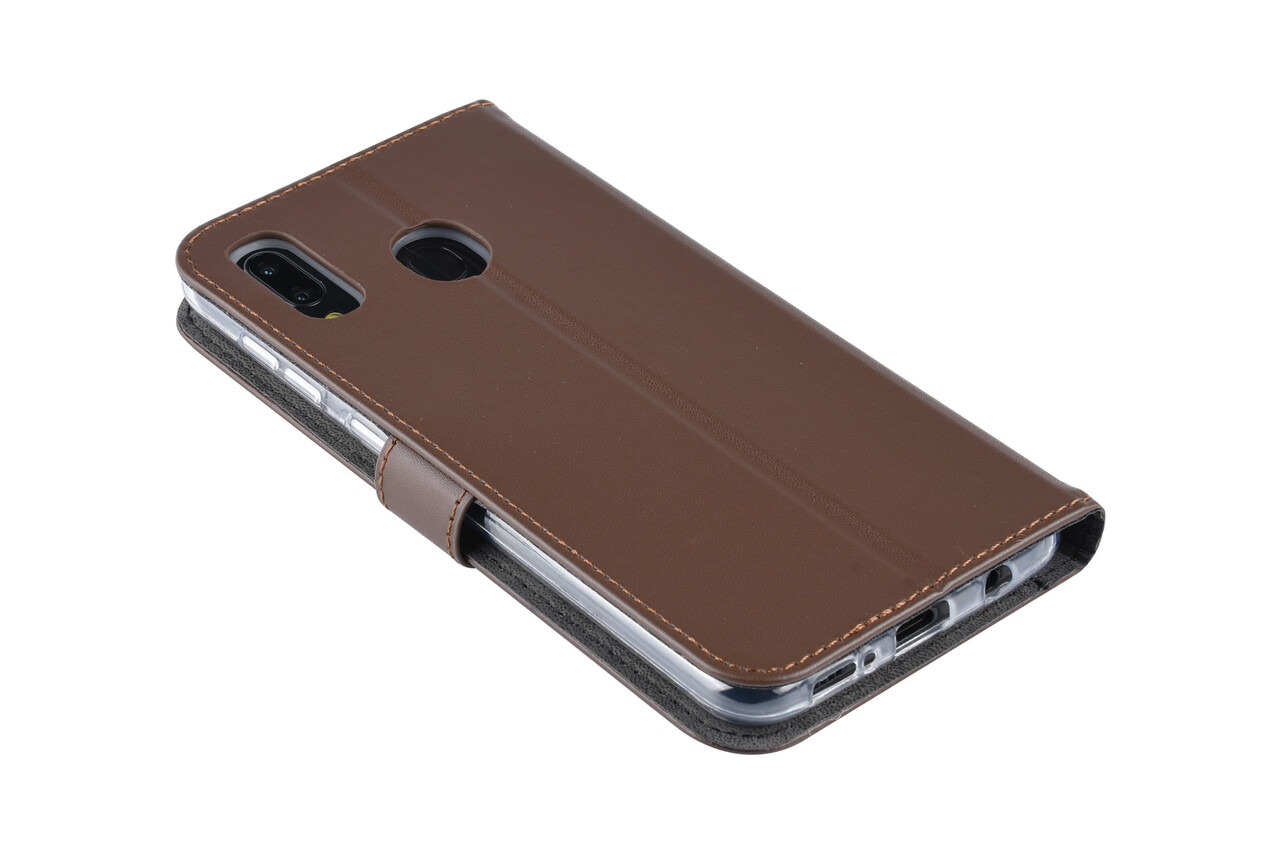 Samsung Galaxy A20 Titulaire de la carte Marron Book type housse - Fermeture magnétique Samsung Galaxy A20 Titulaire de la carte Marron Book type housse - Fermeture magnétique