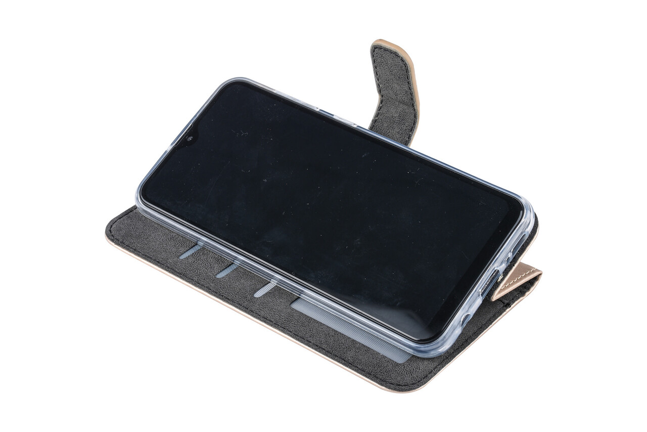 Goud hoesje Samsung Galaxy A30 Book Case - Pasjeshouder - Magneetsluiting (A305F) Goud hoesje Samsung Galaxy A30 Book Case - Pasjeshouder - Magneetsluiting (A305F)