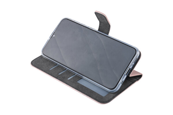 Samsung Galaxy A30 Titulaire de la carte Rose Book type housse - Fermeture magnétique Samsung Galaxy A30 Titulaire de la carte Rose Book type housse - Fermeture magnétique