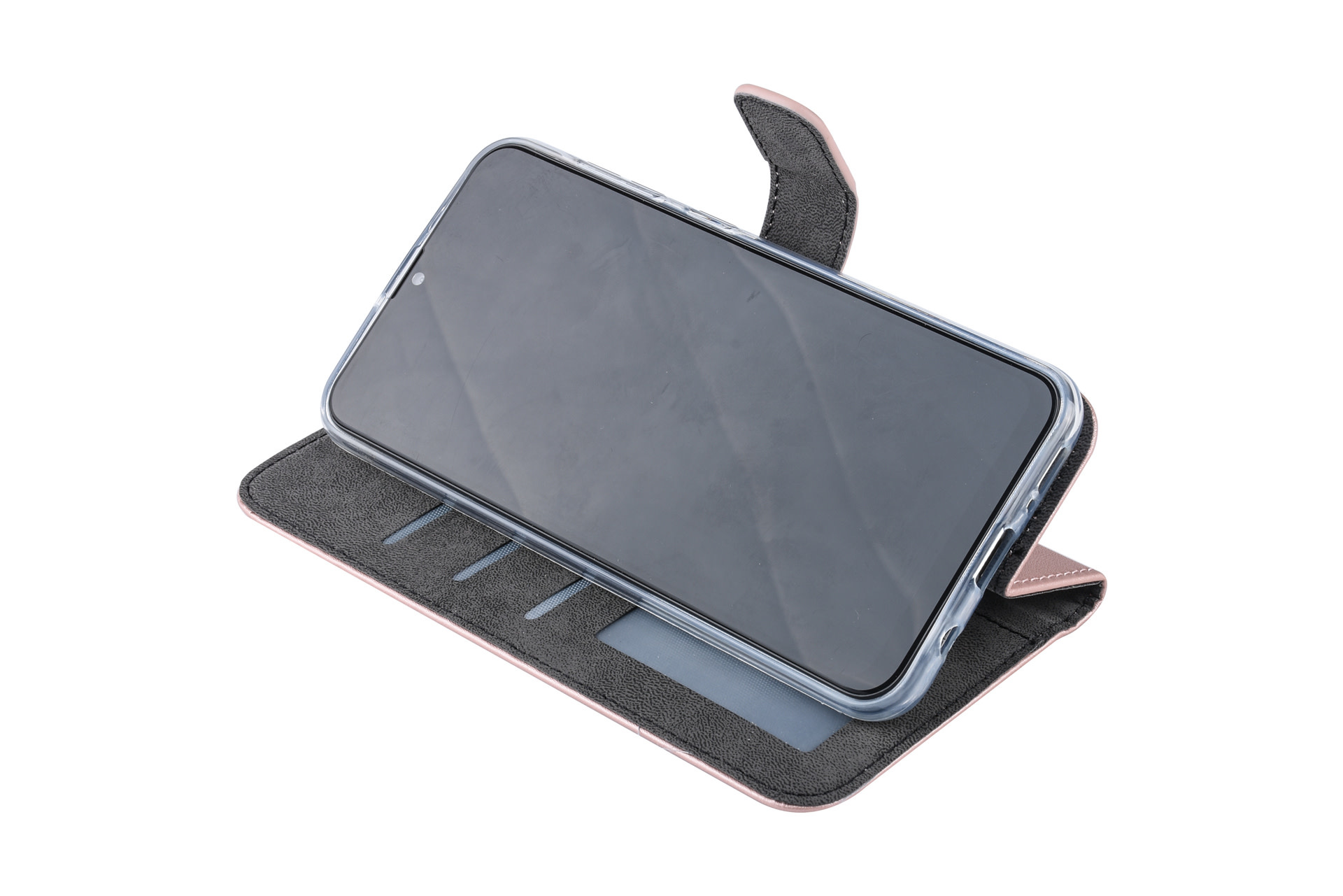 RoseGold hoesje Samsung Galaxy A30 Book Case - Pasjeshouder - Magneetsluiting (A305F), foto 5 van 6