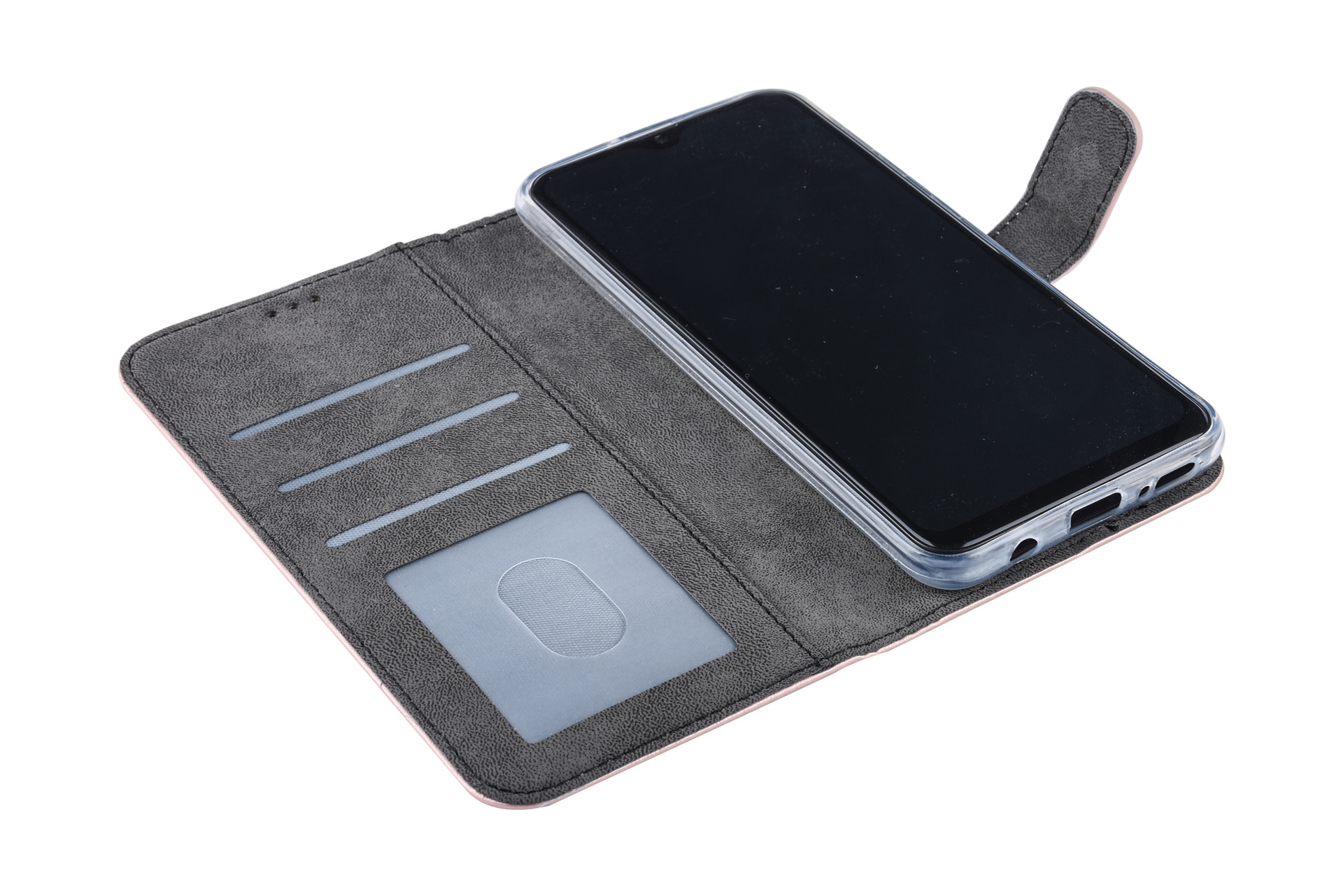RoseGold hoesje Samsung Galaxy A30 Book Case - Pasjeshouder - Magneetsluiting (A305F), foto 6 van 6