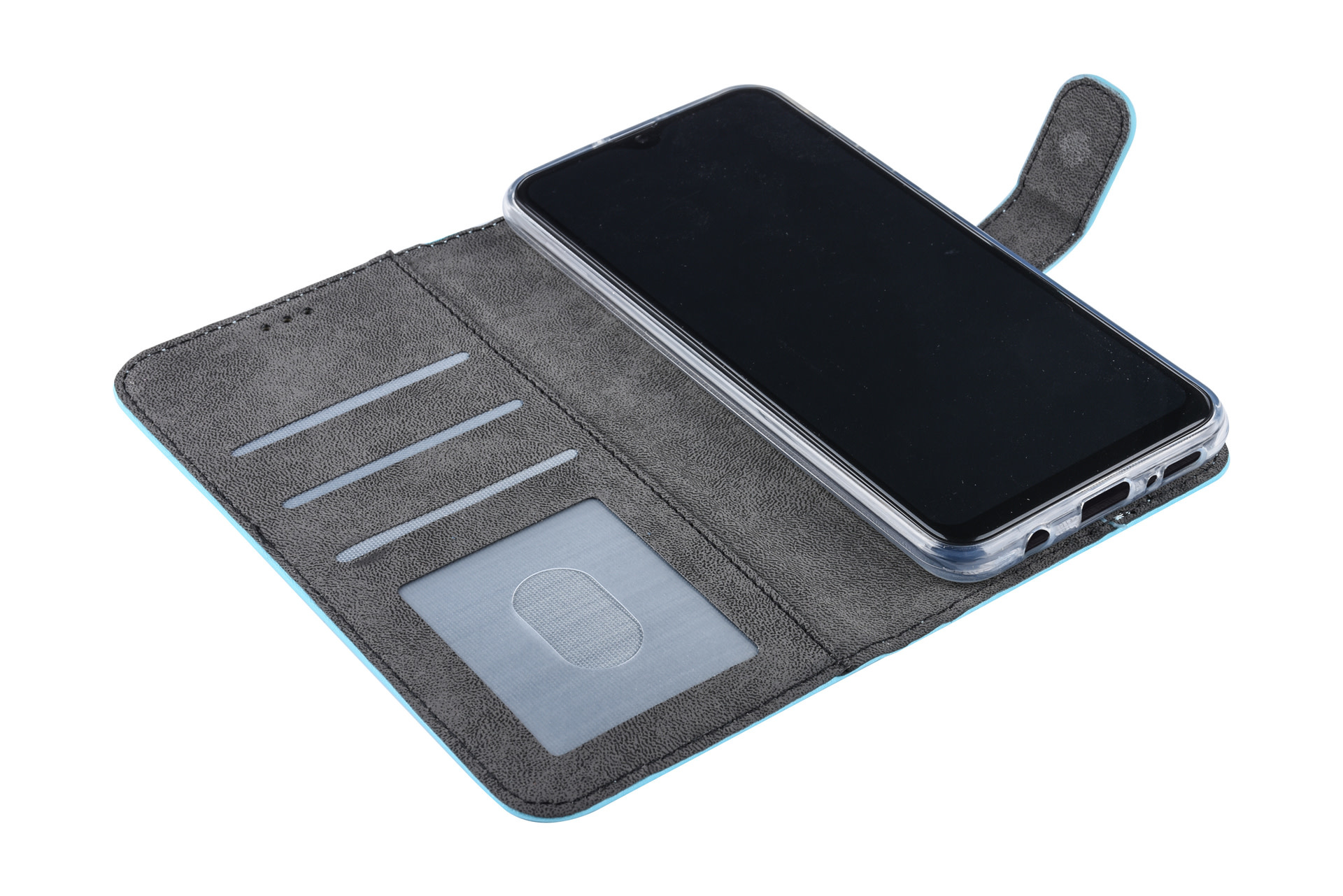 Blauw hoesje Samsung Galaxy A30 Book Case - Pasjeshouder - Magneetsluiting (A305F), foto 6 van 6