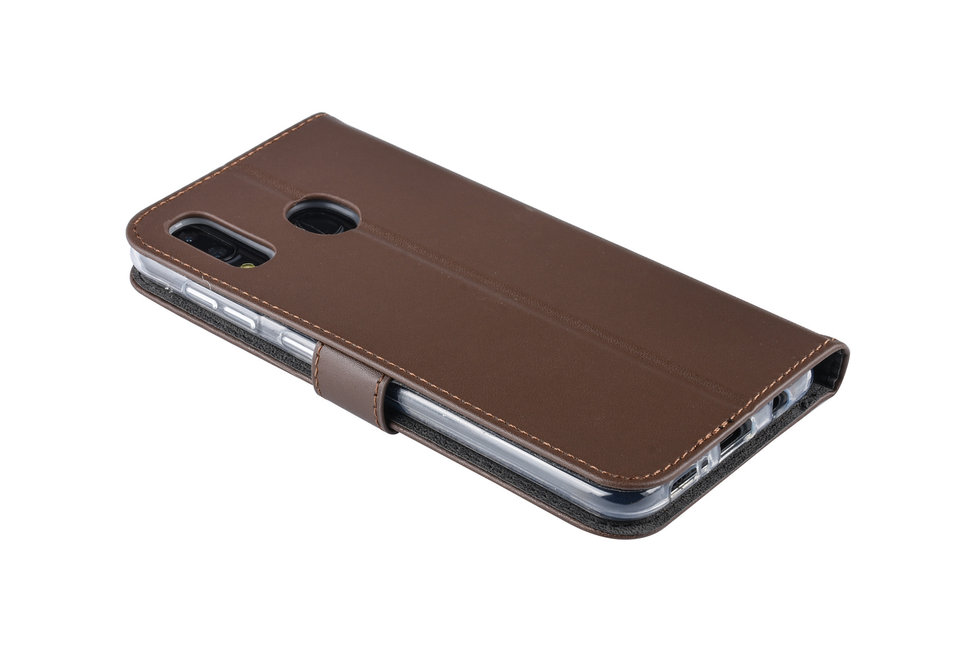Bruin hoesje Samsung Galaxy A30 Book Case - Pasjeshouder - Magneetsluiting (A305F), foto 3 van 6