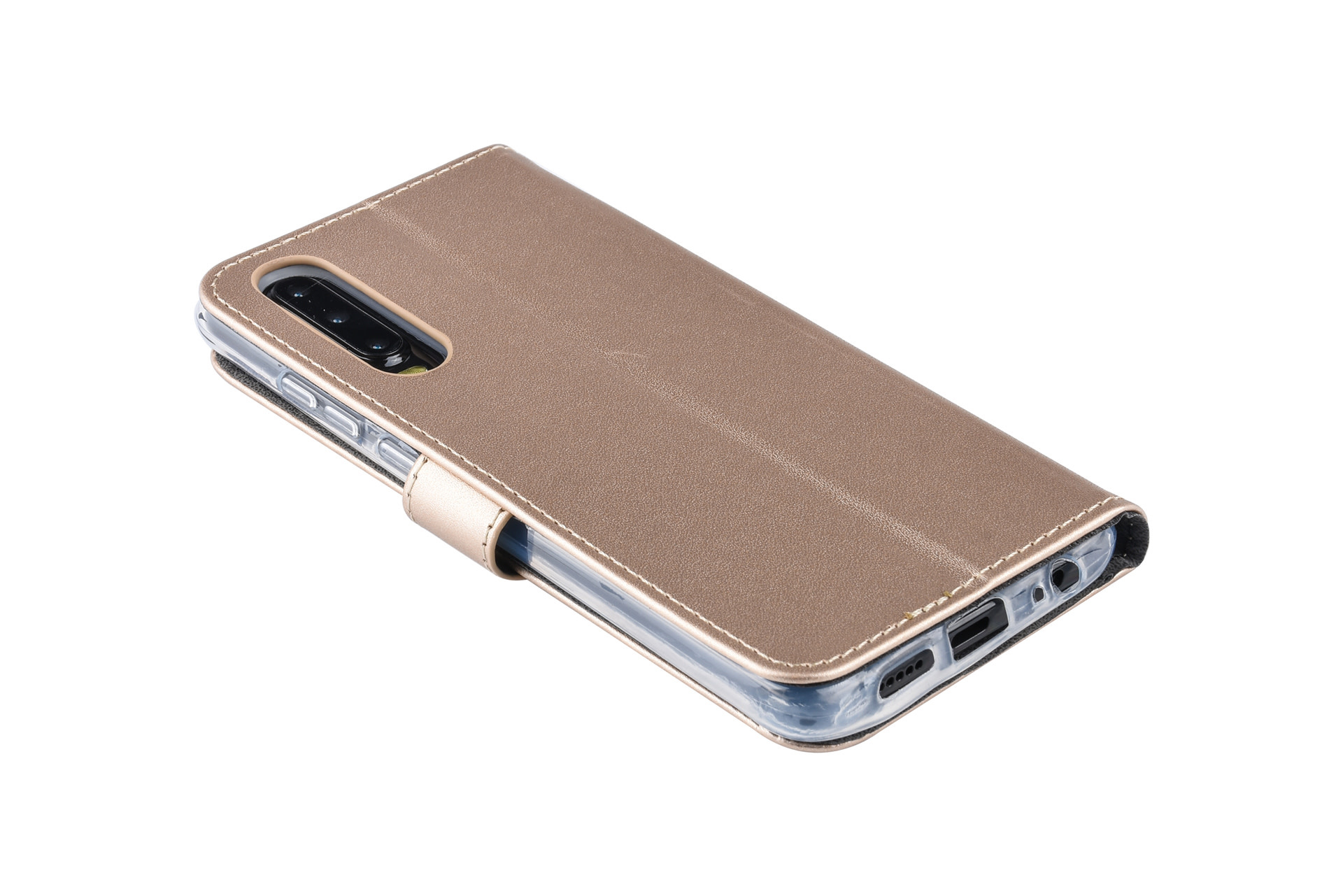 Goud hoesje Huawei P30 Book Case - Pasjeshouder - Magneetsluiting, foto 3 van 6