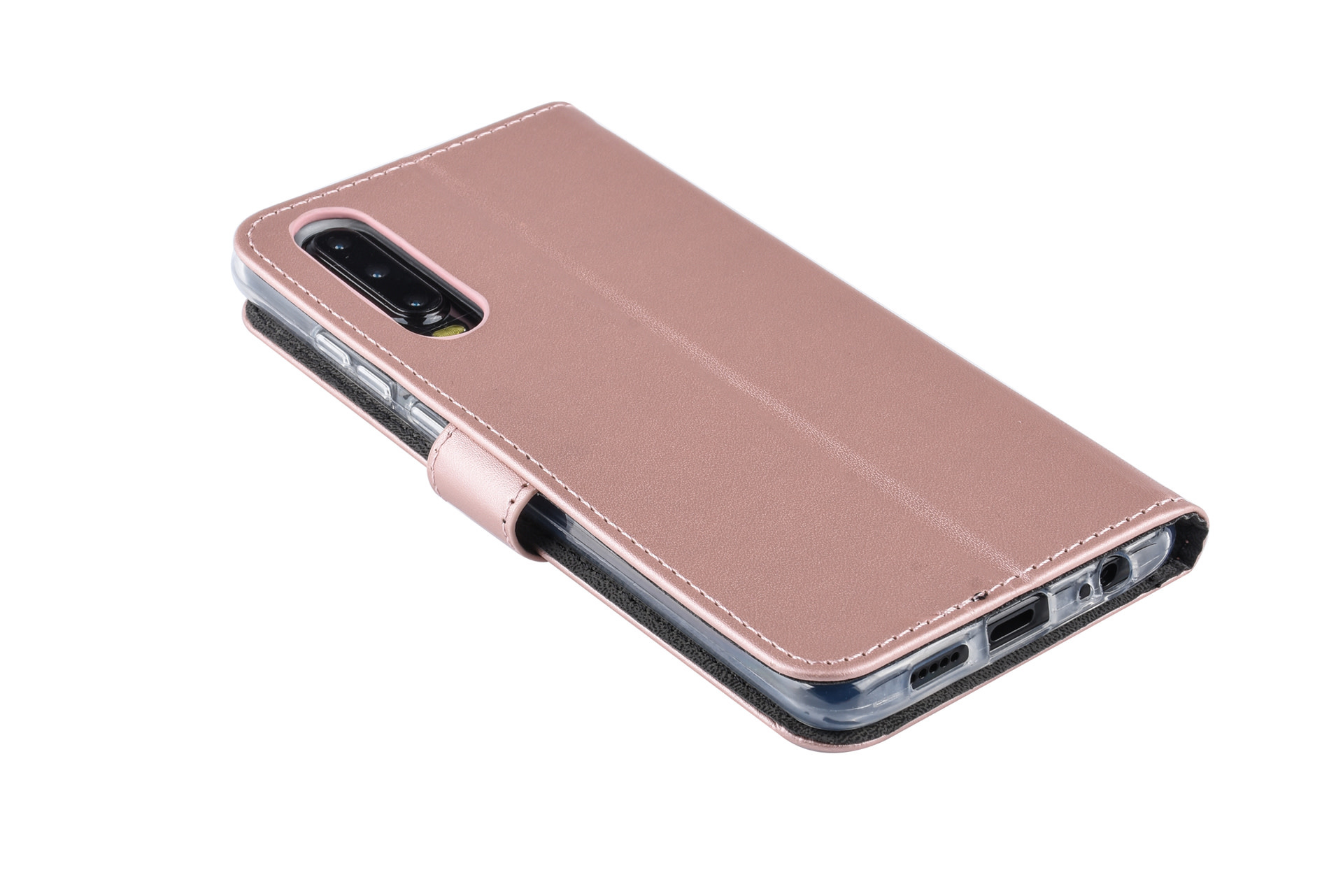 RoseGold hoesje Huawei P30 Book Case - Pasjeshouder - Magneetsluiting, foto 3 van 6