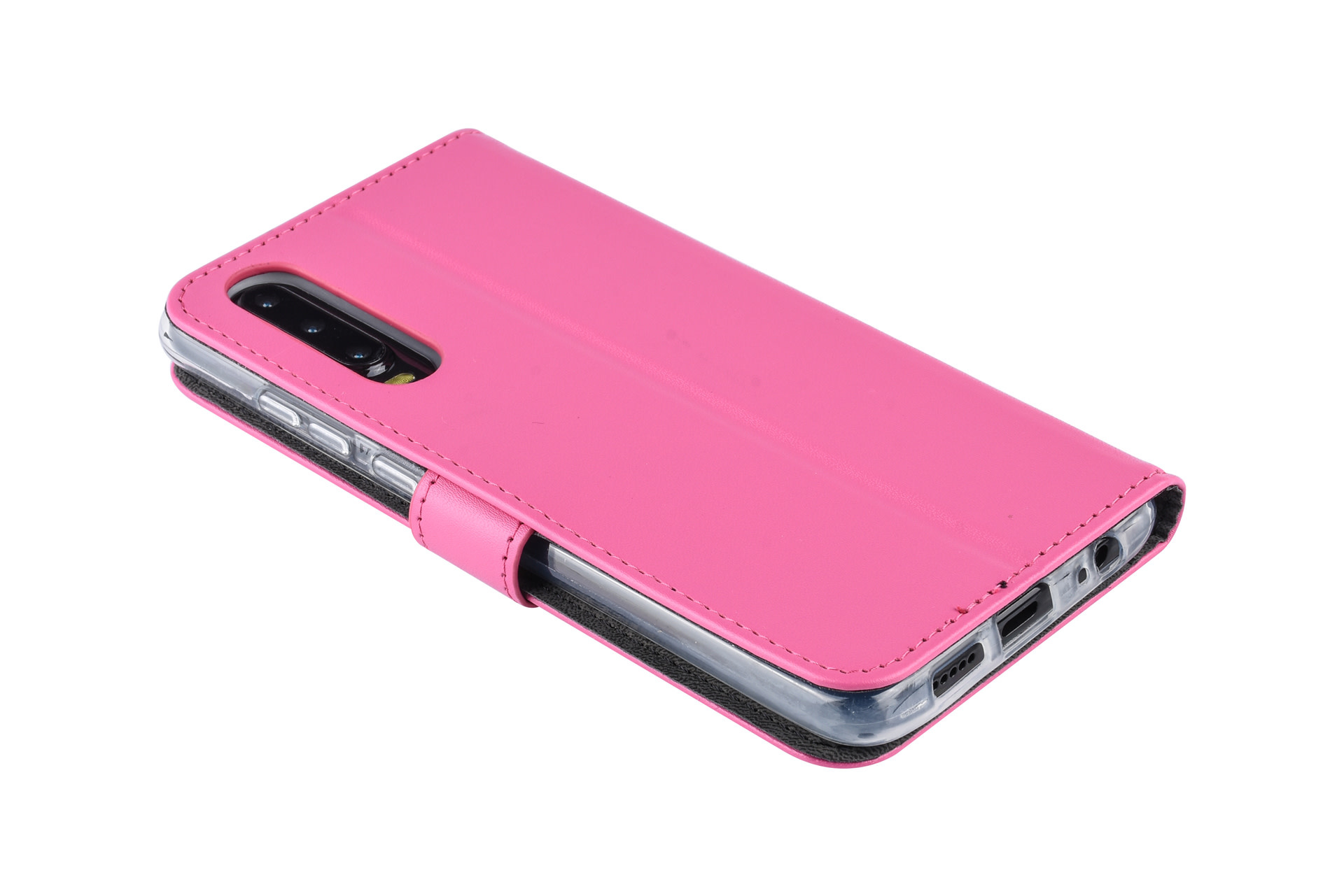 Felroze hoesje Huawei P30 Book Case - Pasjeshouder - Magneetsluiting, foto 3 van 6