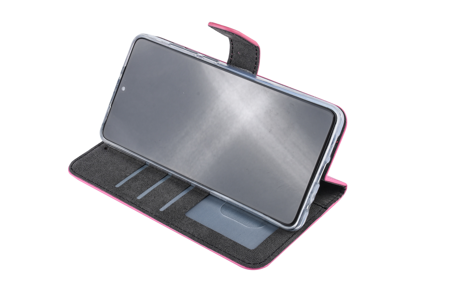 Felroze hoesje Huawei P30 Book Case - Pasjeshouder - Magneetsluiting, foto 6 van 6