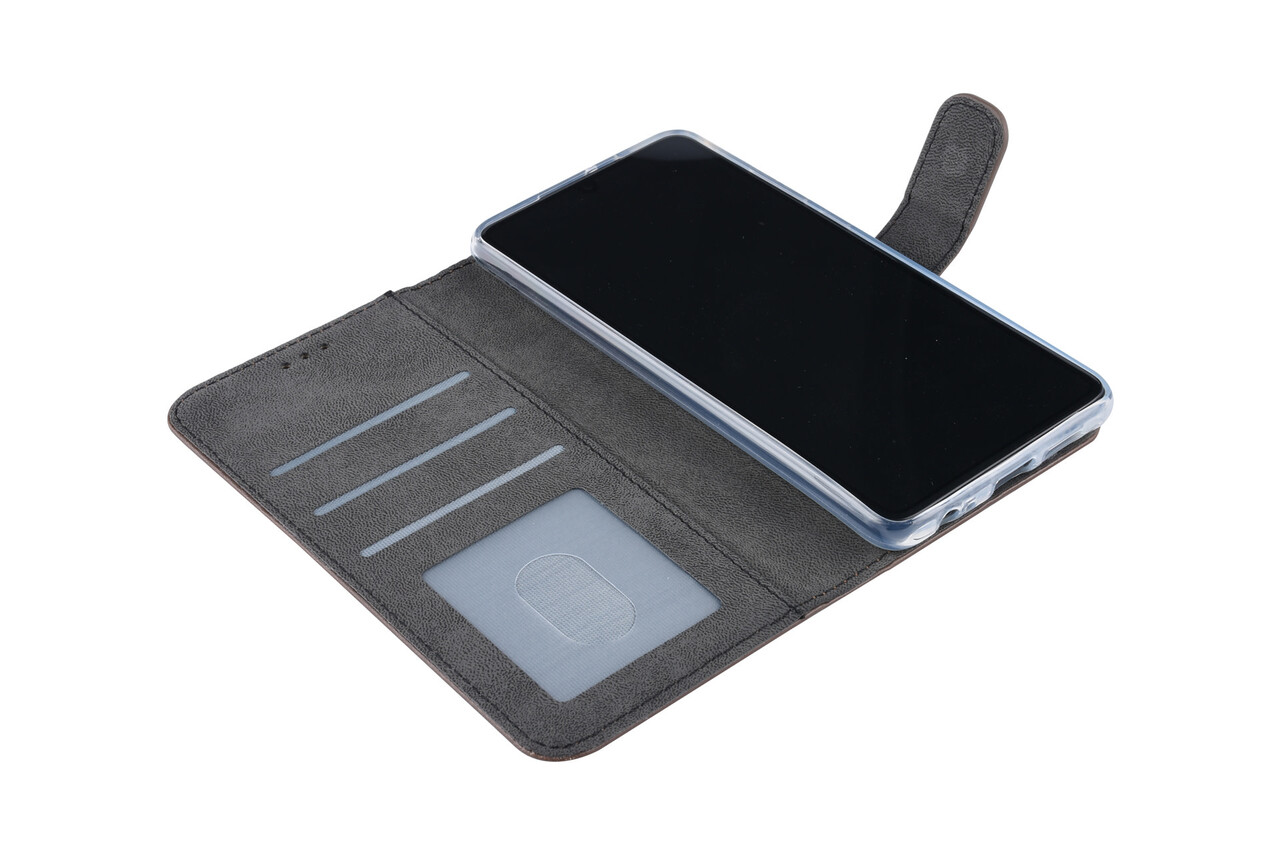 Huawei P30 Pasjeshouder Bruin Booktype hoesje - Magneetsluiting - Kunststof;TPU Huawei P30 Pasjeshouder Bruin Booktype hoesje - Magneetsluiting - Kunststof;TPU