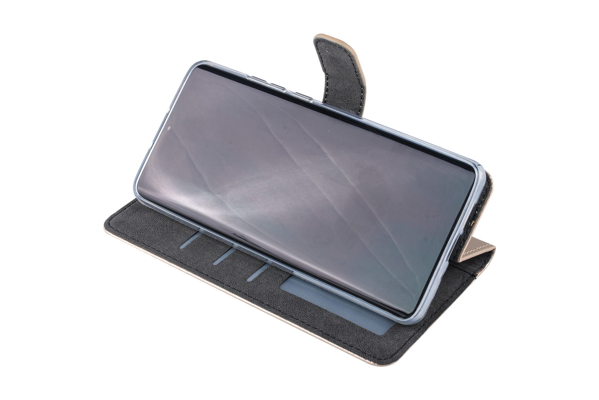 Goud hoesje Huawei P30 Pro Book Case - Pasjeshouder - Magneetsluiting, foto 6 van 6