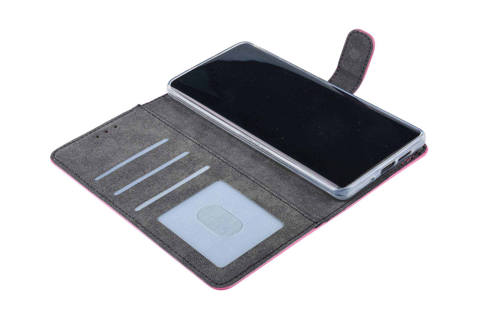 Felroze hoesje Huawei P30 Pro Book Case - Pasjeshouder - Magneetsluiting, foto 5 van 6