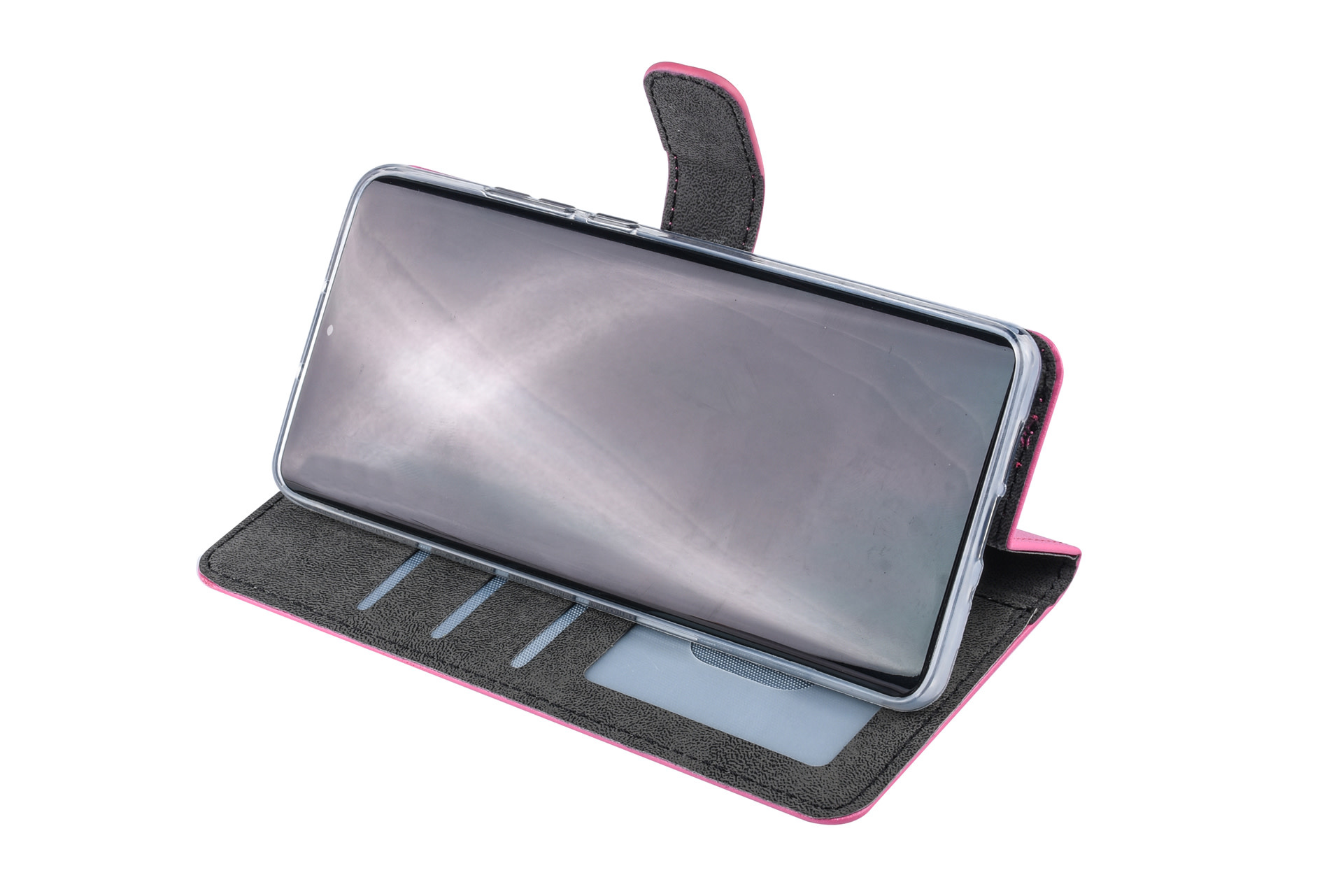 Felroze hoesje Huawei P30 Pro Book Case - Pasjeshouder - Magneetsluiting, foto 6 van 6