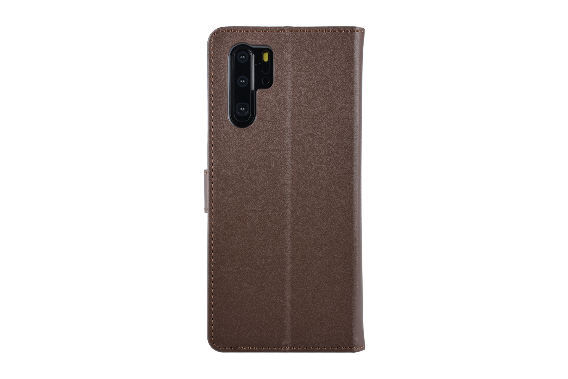 Huawei P30 Pro Pasjeshouder Bruin Booktype hoesje - Magneetsluiting - Kunststof;TPU, foto 2 van 6