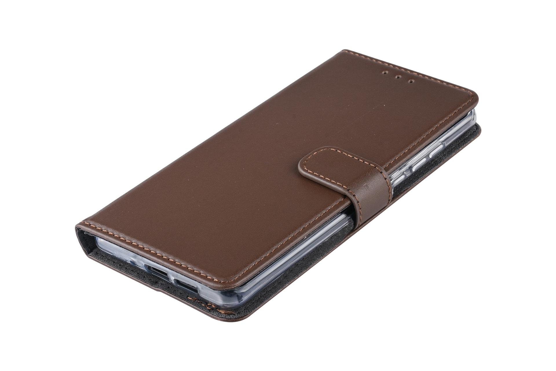 Huawei P30 Pro Pasjeshouder Bruin Booktype hoesje - Magneetsluiting - Kunststof;TPU, foto 4 van 6