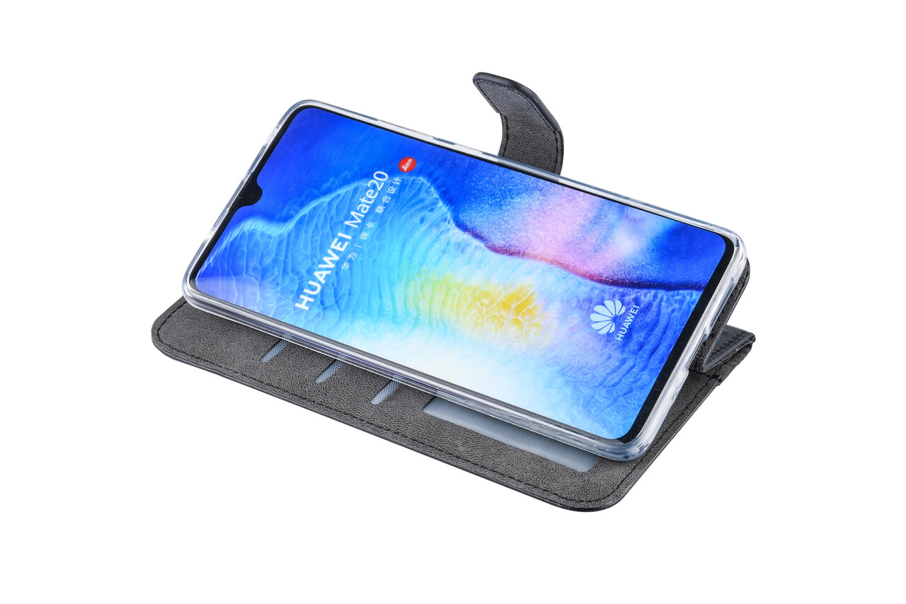 Huawei Mate 20 Card holder Black Book type case for Mate 20 Magnetic closure Huawei Mate 20 Card holder Black Book type case for Mate 20 Magnetic closure