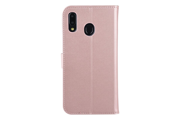 Samsung Galaxy A20 Kartenhalter Pink Book-Case hul -Magnetverschluss - Kunststof;TPU Samsung Galaxy A20 Kartenhalter Pink Book-Case hul -Magnetverschluss - Kunststof;TPU
