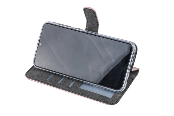 Samsung Galaxy A20 Kartenhalter Pink Book-Case hul -Magnetverschluss - Kunststof;TPU Samsung Galaxy A20 Kartenhalter Pink Book-Case hul -Magnetverschluss - Kunststof;TPU