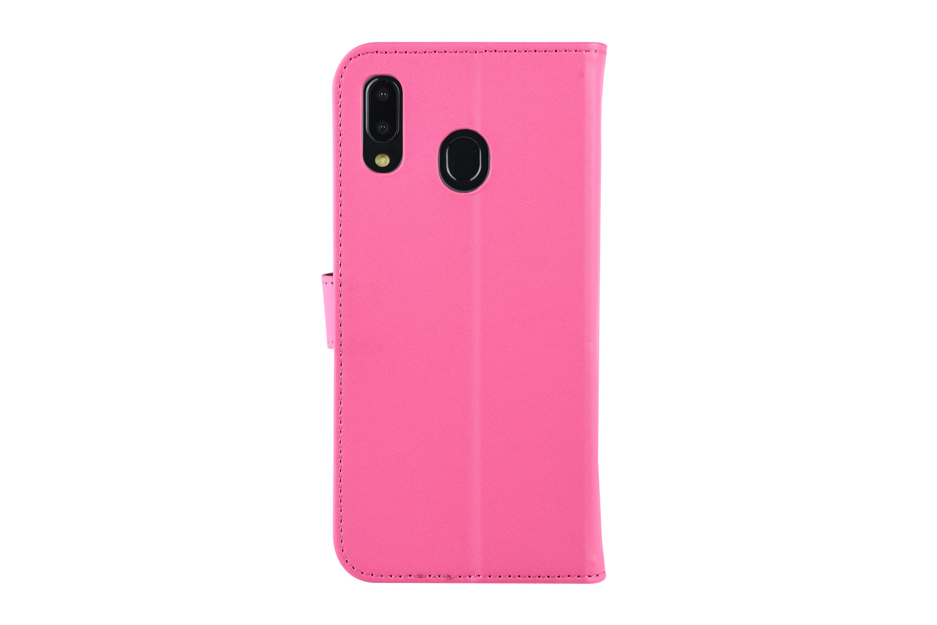 Felroze hoesje Samsung Galaxy A20 Book Case - Pasjeshouder - Magneetsluiting (A205F), foto 2 van 6