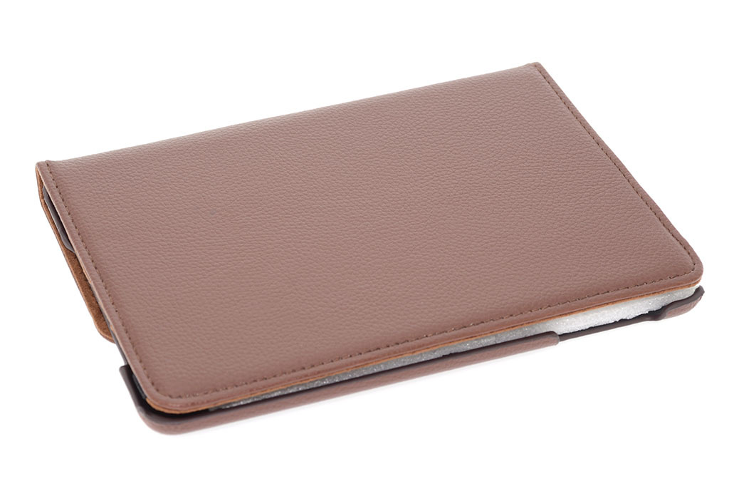 Apple iPad Mini 2-3 Bruin 360 graden draaibare hoes - Book Case Tablethoes, foto 3 van 5