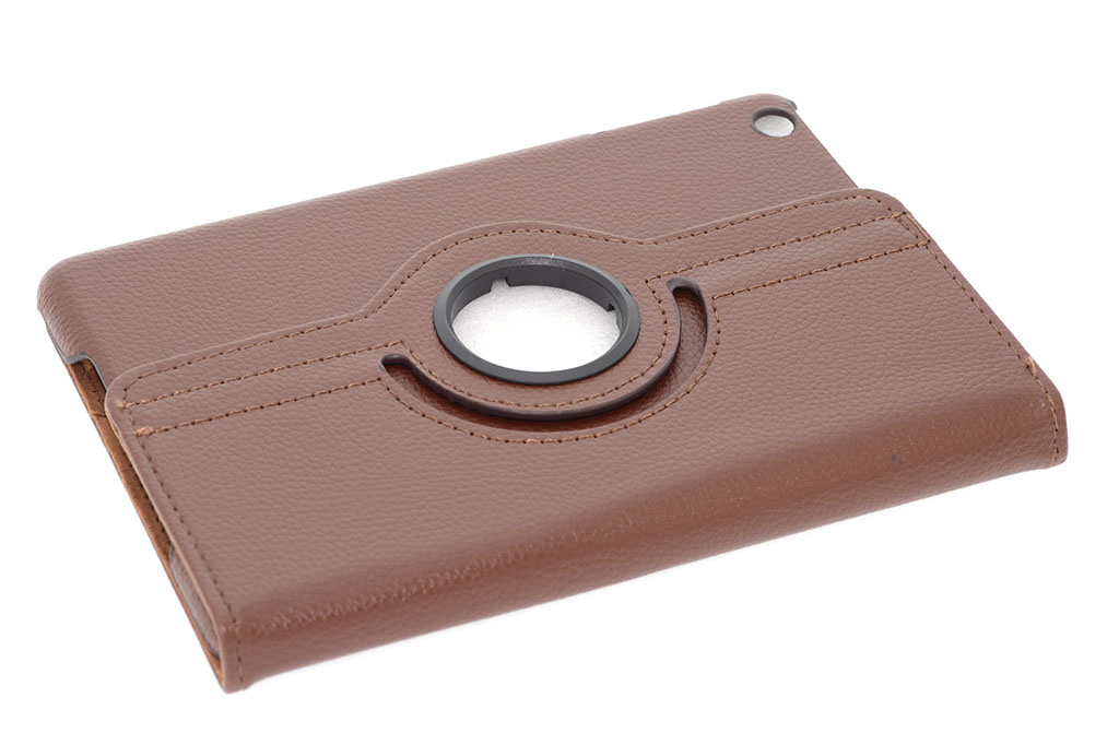 Apple iPad Mini 2-3 Bruin 360 graden draaibare hoes - Book Case Tablethoes