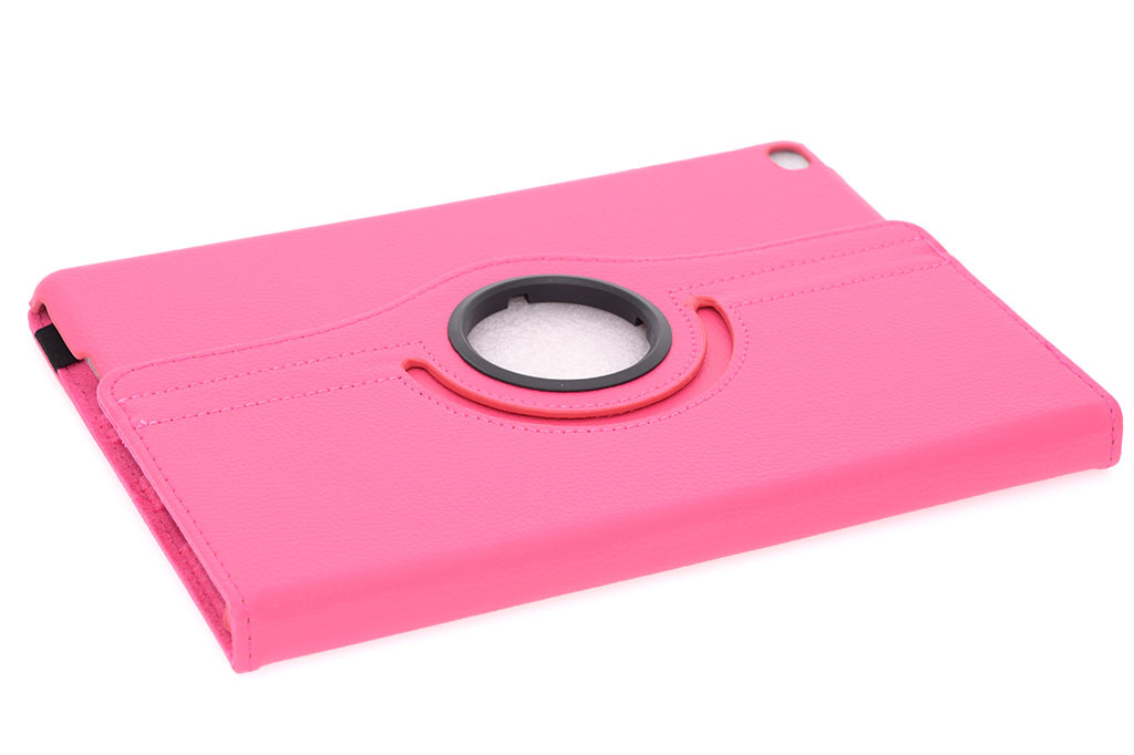 Apple iPad 9.7 (2017) en Apple iPad 9.7 (2018) Roze 360 graden draaibare hoes - Book Case Tablethoes