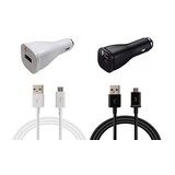 Samsung Car Phone Charger - Micro USB - White