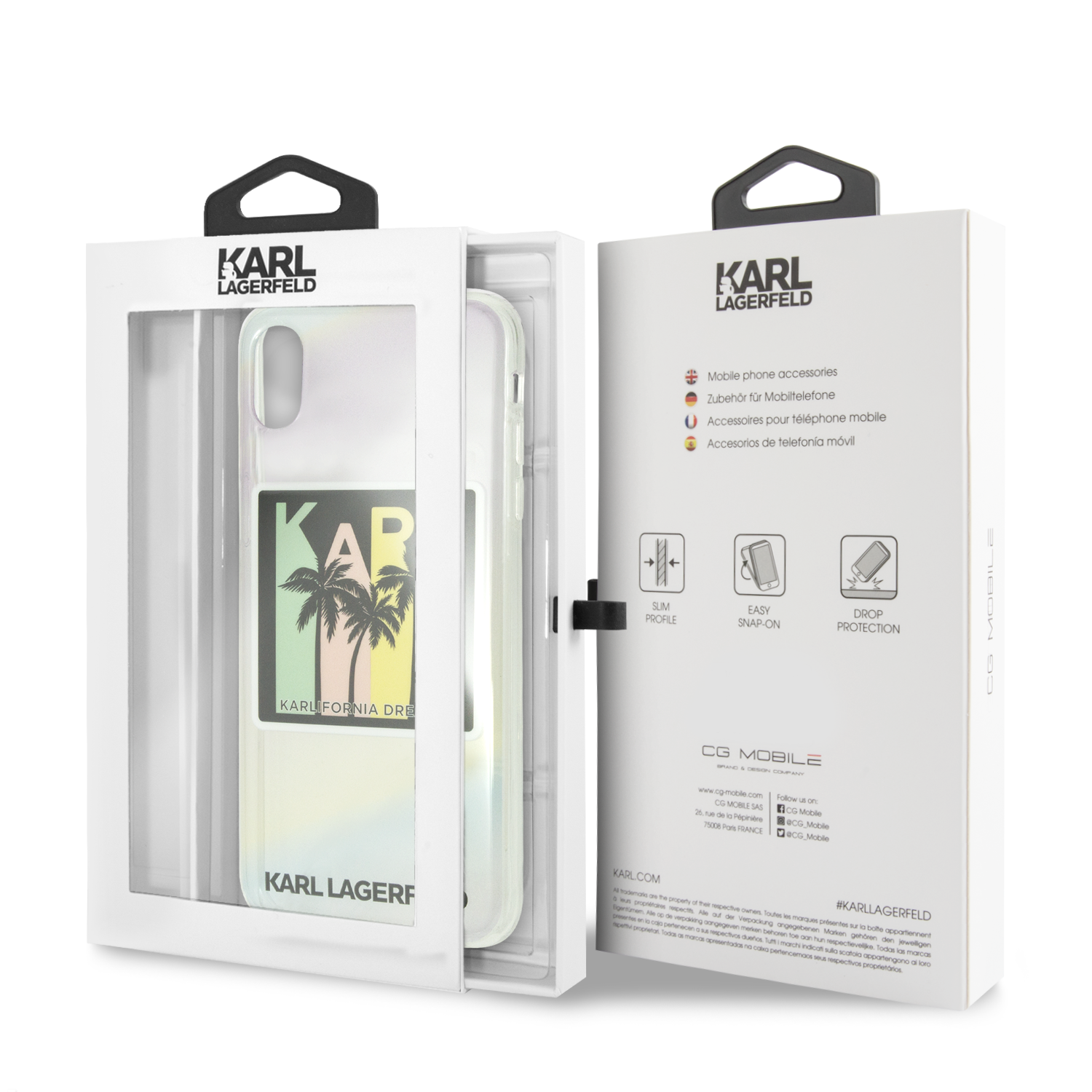 Karl Lagerfeld Karl Lagerfeld backcover voor Apple iPhone Xs Max - Print, foto 5 van 5