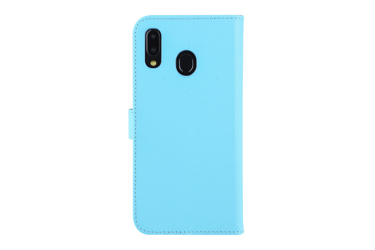 Blauw hoesje Samsung Galaxy A20 Book Case - Pasjeshouder - Magneetsluiting (A205F) Blauw hoesje Samsung Galaxy A20 Book Case - Pasjeshouder - Magneetsluiting (A205F)