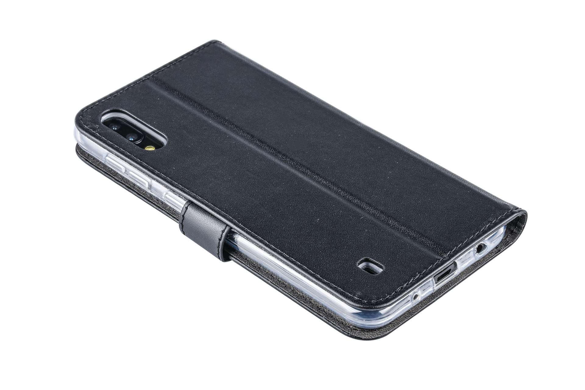 Zwart hoesje Samsung Galaxy M10 Book Case - Pasjeshouder - Magneetsluiting (M105F), foto 3 van 6