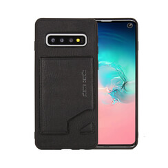 Pierre Cardin Backcover voor Samsung Galaxy S10 - Zwart