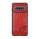 Pierre Cardin Pierre Cardin Coque pour Galaxy S10 - Rouge Pierre Cardin Pierre Cardin Coque pour Galaxy S10 - Rouge