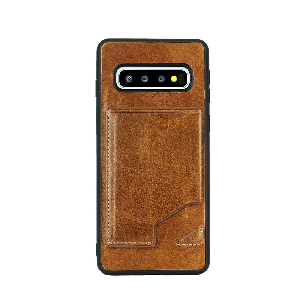 Pierre Cardin Pierre Cardin Backcover voor Samsung Galaxy S10 - Bruin Pierre Cardin Pierre Cardin Backcover voor Samsung Galaxy S10 - Bruin
