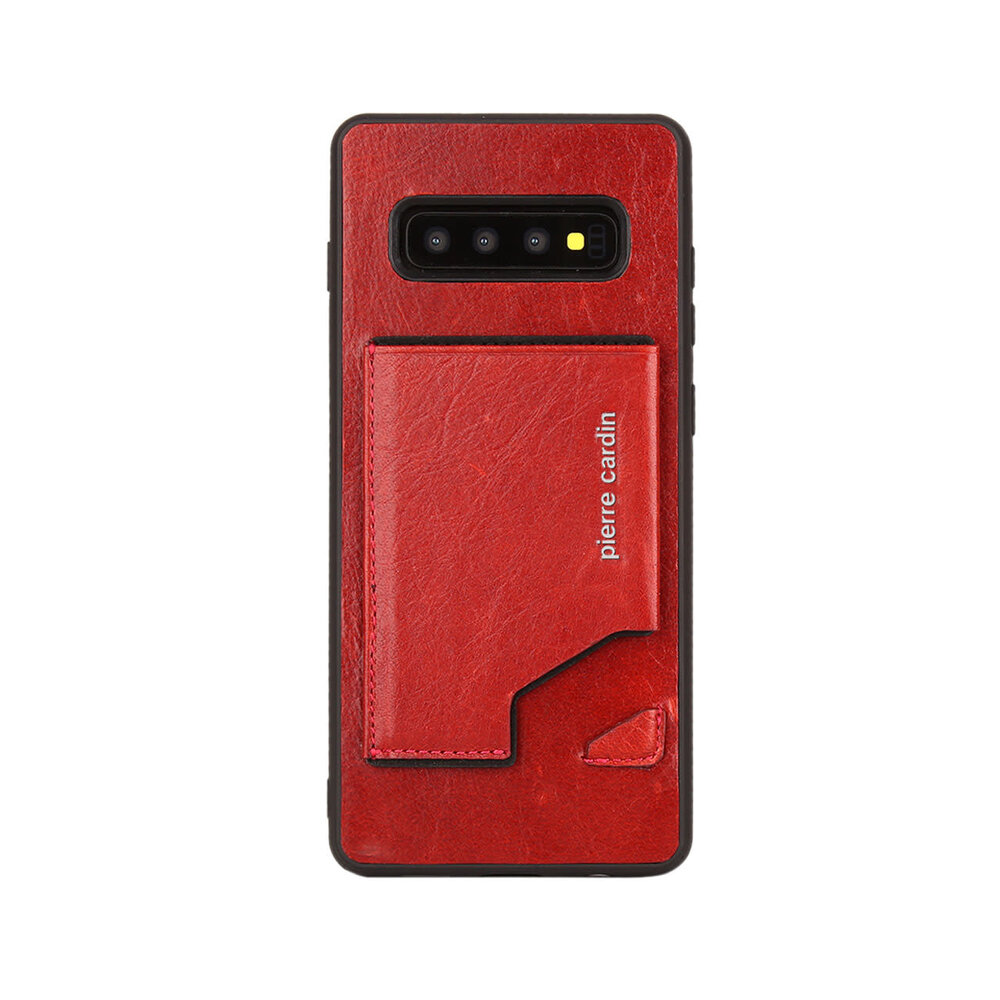 Pierre Cardin Pierre Cardin Back Cover for Galaxy S10 Plus - Red Pierre Cardin Pierre Cardin Back Cover for Galaxy S10 Plus - Red