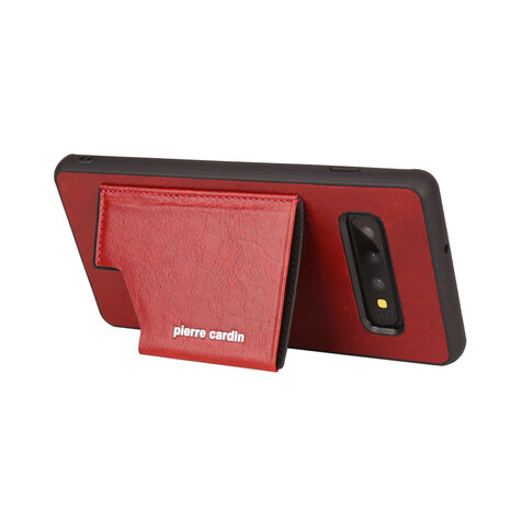 Pierre Cardin Pierre Cardin Coque pour Galaxy S10 Plus - Rouge Pierre Cardin Pierre Cardin Coque pour Galaxy S10 Plus - Rouge