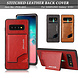Pierre Cardin Pierre Cardin Coque pour Galaxy S10 Plus - Marron Pierre Cardin Pierre Cardin Coque pour Galaxy S10 Plus - Marron