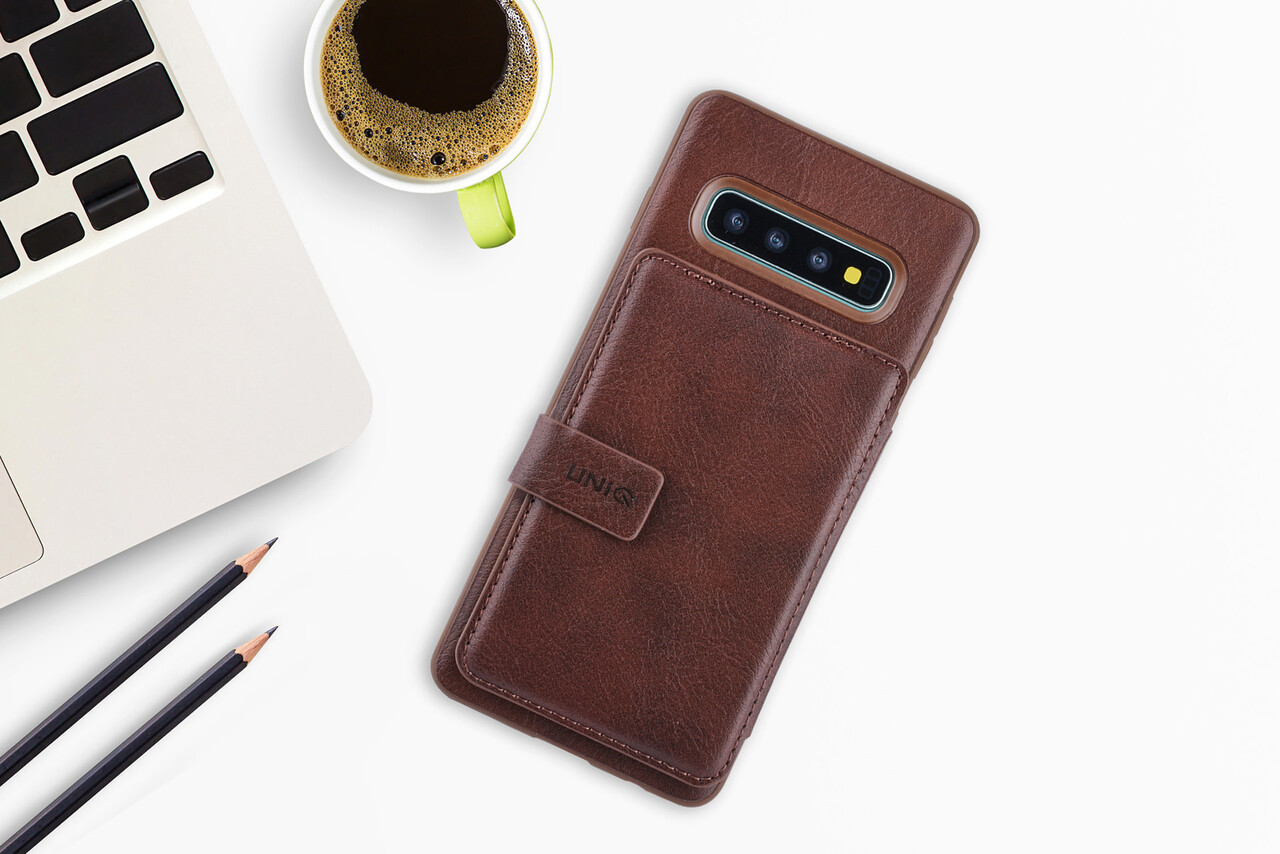 UNIQ Accessory Back Cover for Galaxy S10 - Brown UNIQ Accessory Back Cover for Galaxy S10 - Brown