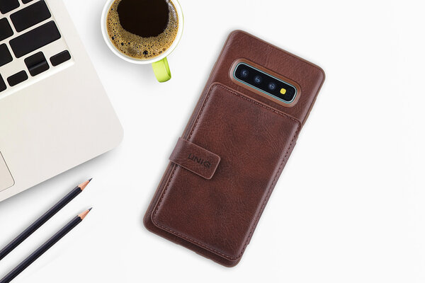UNIQ Accessory Back Cover for Galaxy S10 - Brown UNIQ Accessory Back Cover for Galaxy S10 - Brown