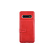 UNIQ Accessory UNIQ Accessory Galaxy S10 Plus Kunstleer Backcover hoesje met clip pasjeshouder - Rood UNIQ Accessory UNIQ Accessory Galaxy S10 Plus Kunstleer Backcover hoesje met clip pasjeshouder - Rood