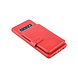 UNIQ Accessory UNIQ Accessory Galaxy S10 Plus Kunstleer Backcover hoesje met clip pasjeshouder - Rood UNIQ Accessory UNIQ Accessory Galaxy S10 Plus Kunstleer Backcover hoesje met clip pasjeshouder - Rood