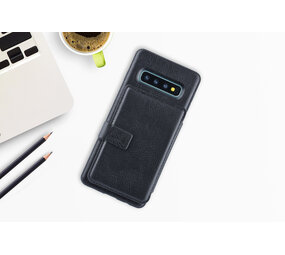 UNIQ Accessory UNIQ Accessory Galaxy S10 Kunstleer Backcover hoesje met clip pasjeshouder - Zwart UNIQ Accessory UNIQ Accessory Galaxy S10 Kunstleer Backcover hoesje met clip pasjeshouder - Zwart