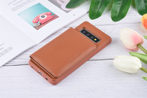 UNIQ Accessory UNIQ Accessory Backcover voor Samsung Galaxy S10 - Bruin UNIQ Accessory UNIQ Accessory Backcover voor Samsung Galaxy S10 - Bruin