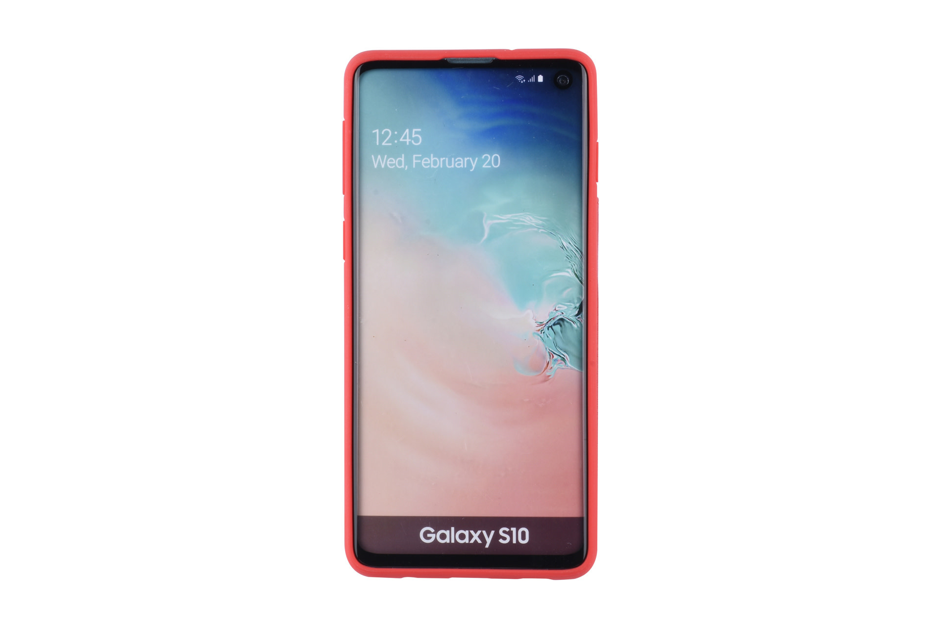 UNIQ Accessory UNIQ Accessory Galaxy S10 Kunstleer Backcover hoesje - Rood, foto 3 van 6