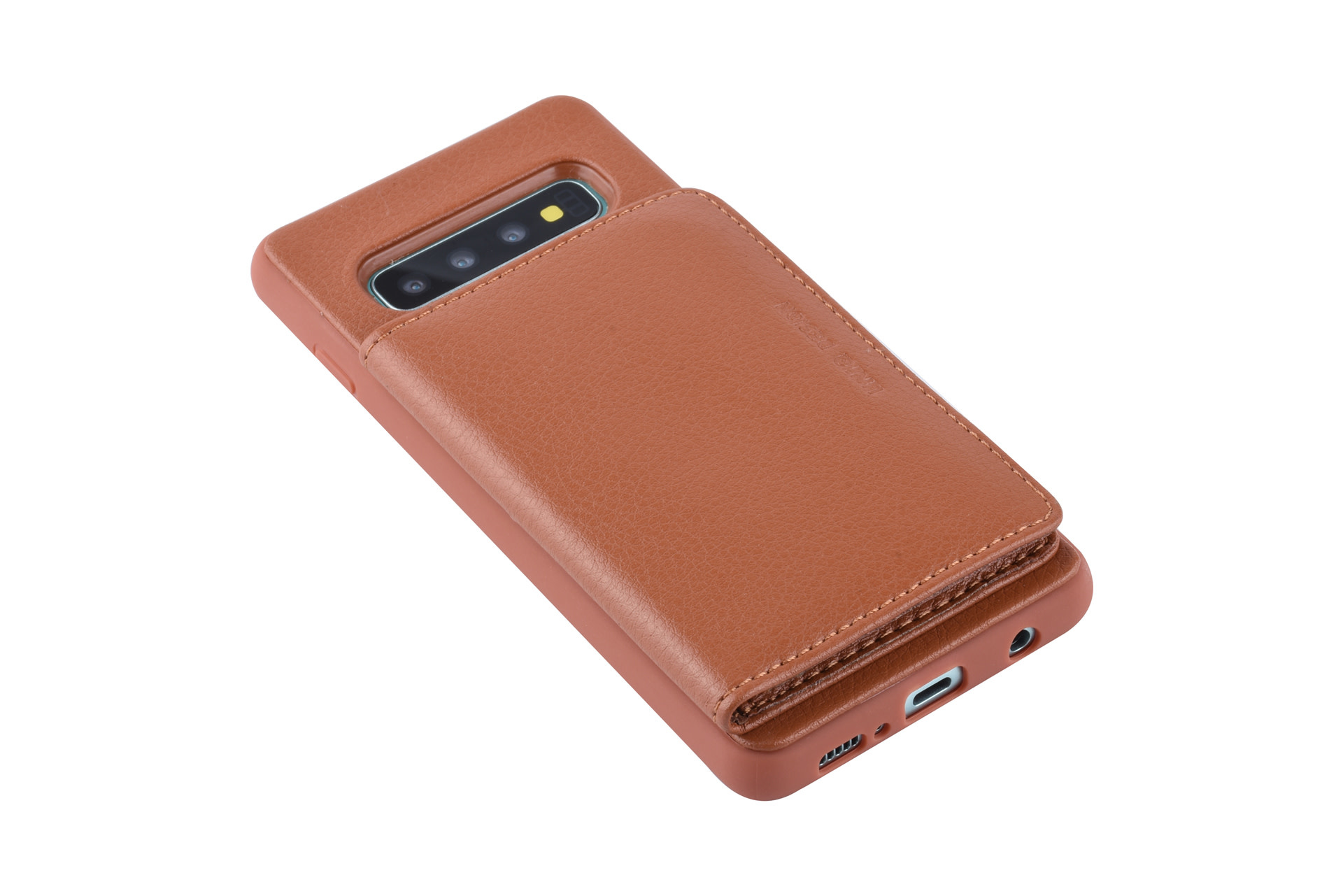 UNIQ Accessory UNIQ Accessory Galaxy S10 Plus Kunstleer Backcover hoesje - Bruin, foto 5 van 6