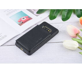 UNIQ Accessory UNIQ Accessory Galaxy S10e Kunstleer Backcover hoesje - Zwart UNIQ Accessory UNIQ Accessory Galaxy S10e Kunstleer Backcover hoesje - Zwart