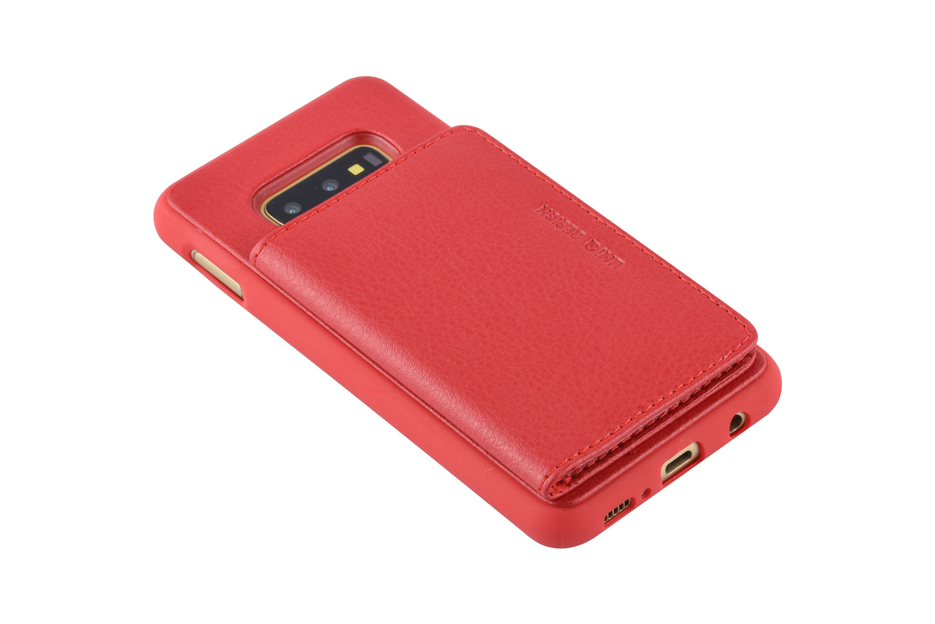 UNIQ Accessory UNIQ Accessory Galaxy S10e Kunstleer Backcover hoesje - Rood, foto 4 van 6